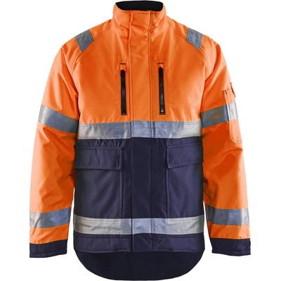 Blåkläder AB 4827 zimní výstražná bunda oranžová/námornická modrá