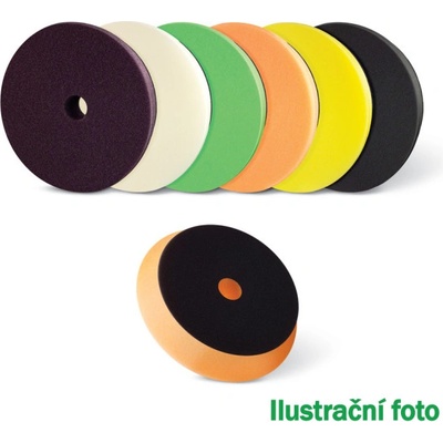 BOLL Leštící houba „DUO” otevřenými buňkami 150mm / 30mm středně měkká žlutá