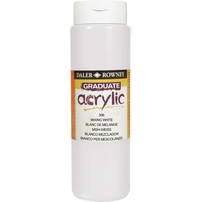 Daler-Rowney Graduate АКРИЛНА боя Mixing White 500 ml 1 бр (123500006)