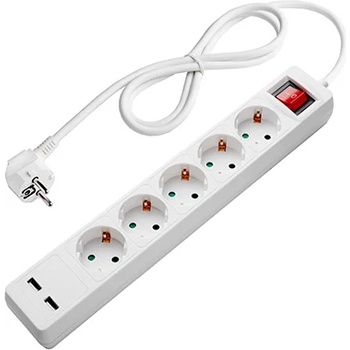 Image 1 of OPTONICA 5 Plug + 2 USB 1,5 m Switch (7616)