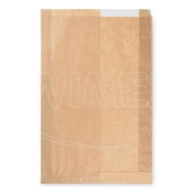 Wimex Papierové vrecko s okienkom 12cm 22+5 x 34 cm (1000 ks)