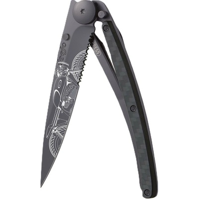 Deejo 1GC553 37g black Serration collection Café Racer carbon