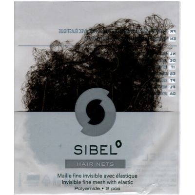 Sibel Sieťka na účes Fine - 2 ks - tmavo hnedá