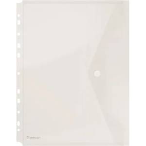 DONAU Калъф за документи a4, pp, патент, с щипка, donau, прозрачен 8540001pl-00 (8540001pl-00)