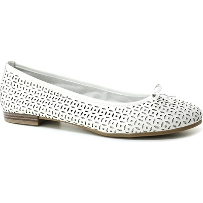 Tamaris 22116-41 dámské baleriny white struct.