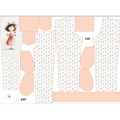 Takoy Panel se střihem rozšířené softshellové kalhoty princezna Emma 146