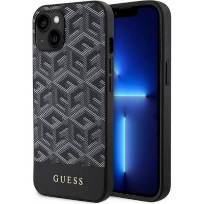 GUESS Калъф GUESS, PU G Cube MagSafe за iPhone 15, GUHMP15SHGCFSEK, Черен (GUHMP15SHGCFSEK)