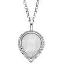 Engelsrufer Strieborný náhrdelník s mesačným kameňom pure drop ERN-PUREDROP-MO