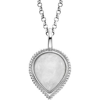 Engelsrufer Strieborný náhrdelník s mesačným kameňom pure drop ERN-PUREDROP-MO