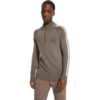 HUGO BOSS Men's Quarter-Zip Fleece - Beige
