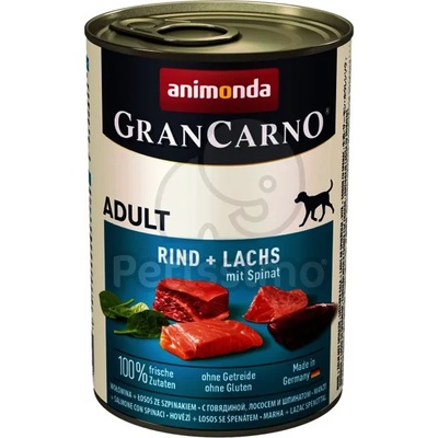 Animonda Adult консервирана храна с говеждо, сьомга и спанак 24 x 400 г