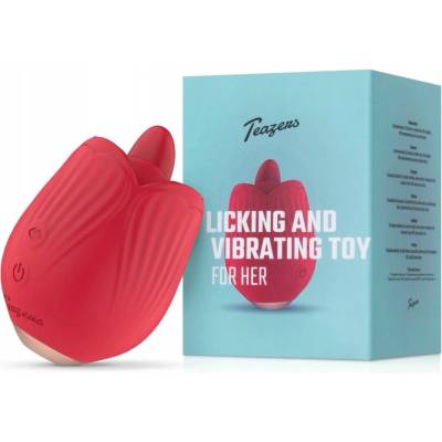 Teazers Rose Vibrator Licking and Vibrating