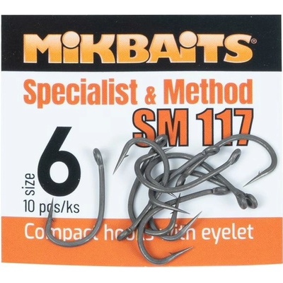Mikbaits Specialits & Method SM 117 Hook veľ.8 10 ks
