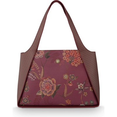 Pip Studio Filou Bodhi Flower velká kabelka přes rameno červená