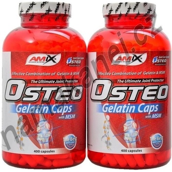 Amix Osteo Gelatine + MSM 2 x 400 kapslí