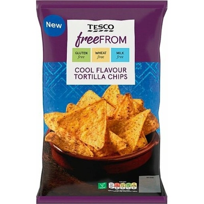 Tesco Free From Kukuričné lupienky s príchuťou cesnaku 200 g
