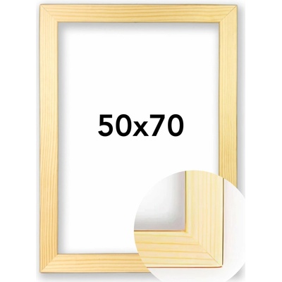 Fotorámeček Modena Rozměr: 50 x 70 cm, Barva: Přírodní, Typ zasklení: Plexi