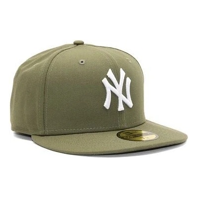 New Era 59FIFTY League Essential NY Yankees New Olive White