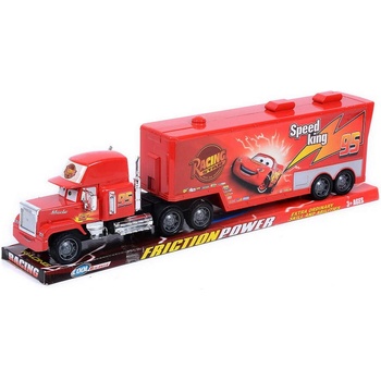 Детски голям камион тир с очички и отварящо се ремарке