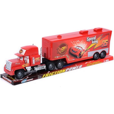 Детски голям камион тир с очички и отварящо се ремарке