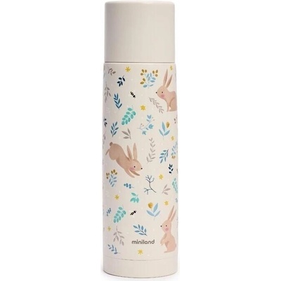 Miniland Dreamland detská nerezová termoska Dreamland 500 ml Zajačiky