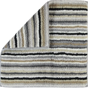 Cawo Килимче за баня Stripes 60 x 60 см сиво (7048 37 60/60)