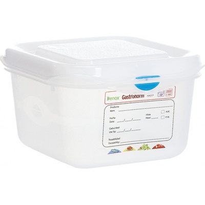 Denox gastronádoba GN1/6 s víkem GASTRONOX, 100 mm, polypropylen, objem 1,7 L, hermetická 12380_030