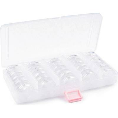 Stoklasa Plastový box / zásobník 9x19x3,5 cm na korálky Balení: 1 ks, Varianta: transparent transparent