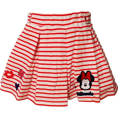 Sun city sukně Minnie skládaná s proužky červená