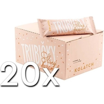 Kolatch Trubičky slaný karamel kartón 20 x 35 g