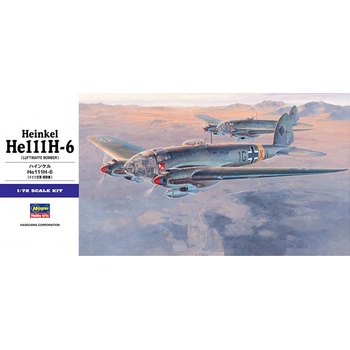 Maquette Heinkel He111H-6 Hasegawa - Echelle 1/72 - Bombardier Luftwaffe