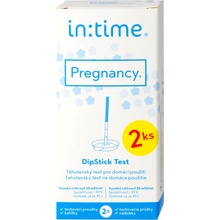 Intime tehotenský test DipStick s kalíškami 2 ks
