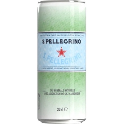 San Pellegrino minerální voda perlivá plech 330 ml