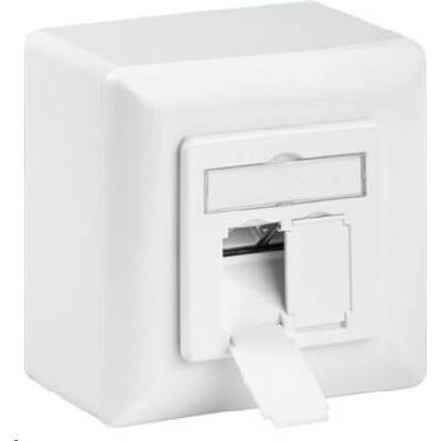CAT 6a Class EA síťová zásuvka na/pod omítku 2x RJ45