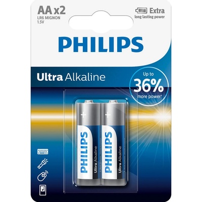 Philips БАТЕРИИ philips ultra aa lr6e2b/10 (lr6e2b/10)