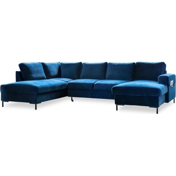 Miuform Морскосиньо кадифе, U-образен разтегателен диван, ляв ъгъл Lofty Lilly - Miuform (Lofty Lilly HAEECL-2Q-LCBKR KRO9)