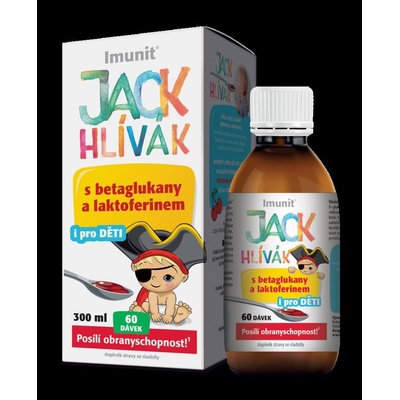 Imunit Jack Hlívák Sirup s betaglukany a laktoferinem 300 ml