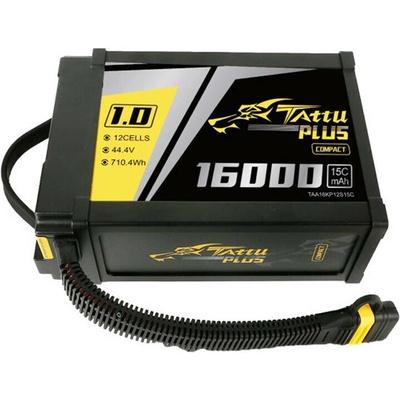 Tattu Akumulátor Plus 1.0 Compact version 16000mAh 12S 15C 44.4V Lipo pack z konektorom AS150U 065975