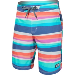 Saxx underwear Бански гащета SAXX Underwear Betawave 2N1 19´´ swimming shorts - Blue (Cutback Stripe / Multi)