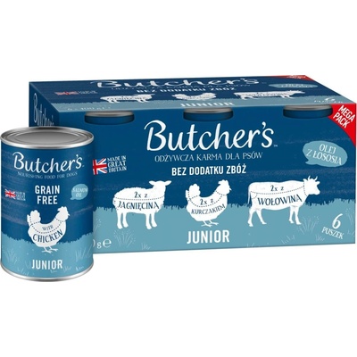 Butcher's Original Junior Mega pack mix 6 x 400 g