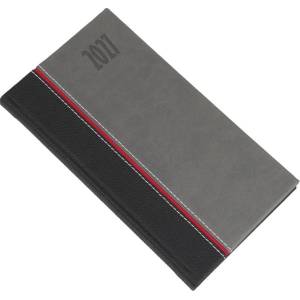 REALSYSTEM Джобен календар REALSYSTEM Kensington, хоризонтален, бял, сив, 2027 (5711-71)