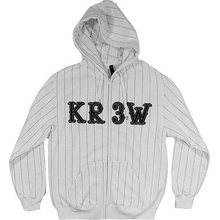 Mikina Krew Striper 2 Zip white