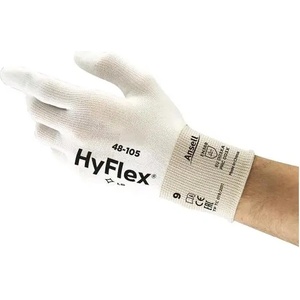 CANIS SAFETY a. s Ansell hyflex 48-105 / Ръкавици, потопени в полиуретан - бели 9 (344000510009)