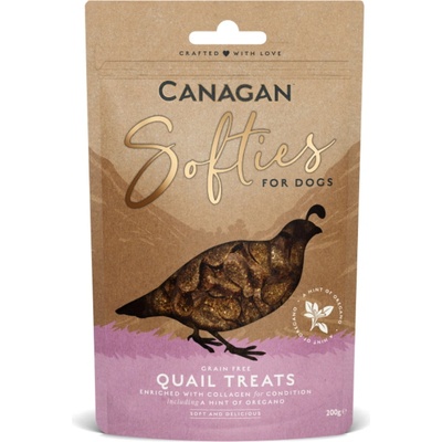 CANAGAN Softies quail treats maškrty pre psov 200 g