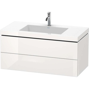 Duravit L-Cube - Шкафче с умивалник 50x100x48 см, 2 чекмеджета, бяло с висок гланц LC6928O2222 (LC6928O2222)
