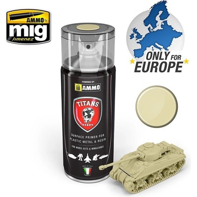 AMMO by MIG Jimenez TITANS HOBBY Bone White Matt Primer 400ml