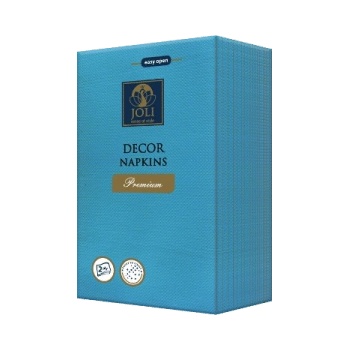 Цветни плътни салфетки 1/8 Premium 33/40 синьо (1/8643)