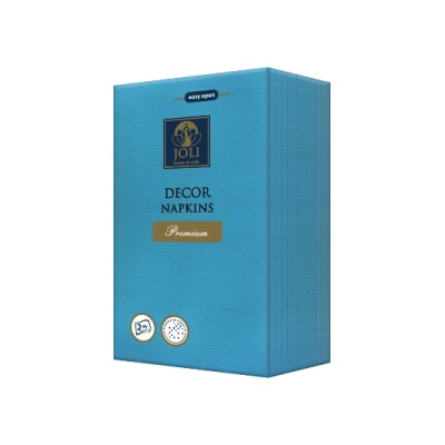 Joli Цветни плътни салфетки 1/8 Premium 33/40 синьо (1/8643)