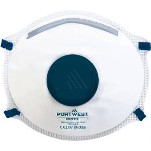 Portwest dolomite p203 / Респиратор ffp2 с клапан, 10 броя в опаковка (p203whr)