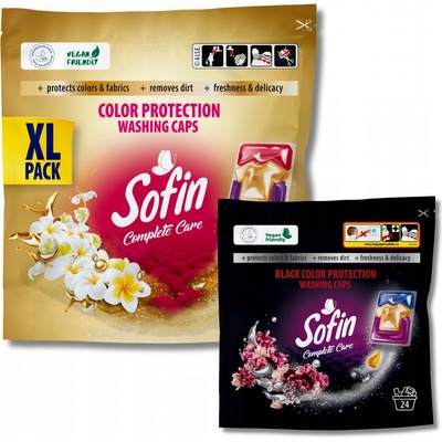 Sofin prací kapsle tmavého a barevného Prádla Black + Color 2 x 33 PD